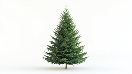 Fototapeta premium Full view of a Christmas tree