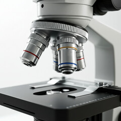 Close up of microscope