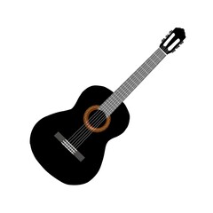 Obraz premium digital illustration of acoustic guitar