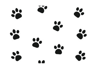 Fototapeta premium paw print pattern for kids design