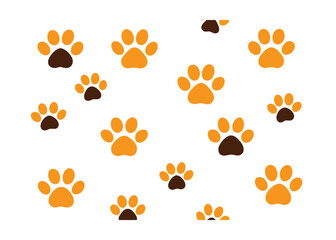 Fototapeta premium footprint seamless vector background