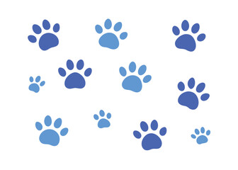 Fototapeta premium vector paw path seamless design