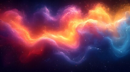 Obraz premium a brightly colored swirl of smoke in the dark sky