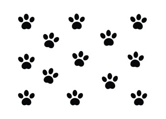 Fototapeta premium stylish paw print vector design