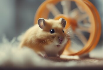 syrian hamster wheel play bird chicken cute pet background fluffy chick fur baby furry rodent portrait beautiful isolated brown mammal white guinea funny 1 easter pig small animal domestic