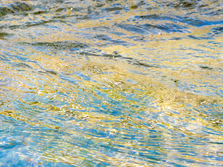 春の川　水の流れアップ166