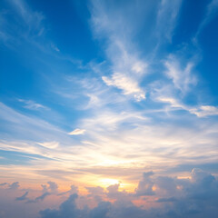 sunset in the sky