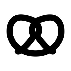 A Simple Black and White Illustration of a Pretzel Knot
