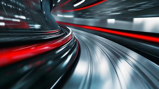 Abstract futuristic motion background with flowing lines and blurred dynamic effect