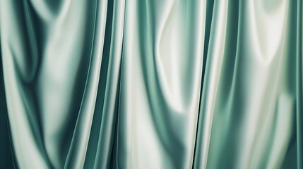 Soft, flowing silk fabric draping elegantly with a subtle sheen and gentle folds, creating a tranquil atmosphere