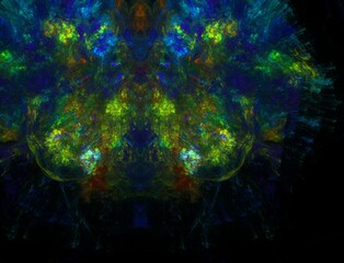 Imaginatory fractal abstract background Image