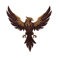 Fototapeta premium Majestic Eagle Soaring with Open Wings