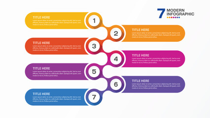 Infographic 7 option for presentation