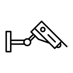 Cctv  Vector Line Icon Design