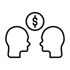 Corruption  Vector Line Icon Design