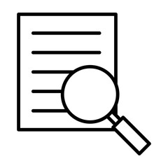 Evidence  Vector Line Icon Design