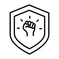 Protest  Vector Line Icon Design