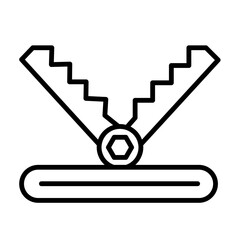 Trap  Vector Line Icon Design