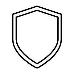 Shield of Restraint  Vector Line Icon Design