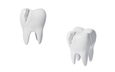 Oral hygiene and dental tooth health concept, 3d rendering.