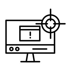 Targeted  Vector Line Icon Design