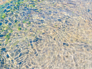 春の川　水の流れアップ223