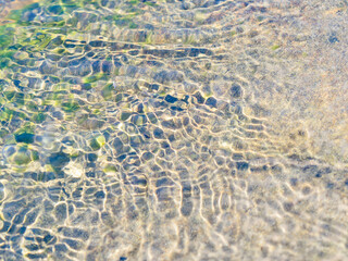 春の川　水の流れアップ225