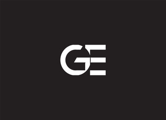 GE creative logo design and initial logo