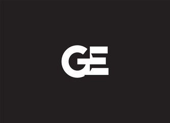 GE creative logo design and initial logo