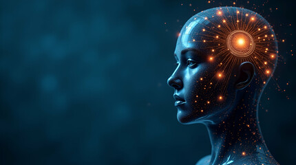 Obraz premium Explore refined visual narratives in photo stock, highlighting adaptive machine reasoning and advanced cognitive algorithms for innovative problem solving.
