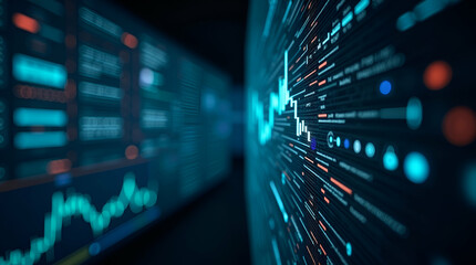 Obraz premium Refined imagery capturing intelligence operations with symbolic visual elements and analytical data that highlight covert strategies data analysis national security protocols in Photo Stock Concept 