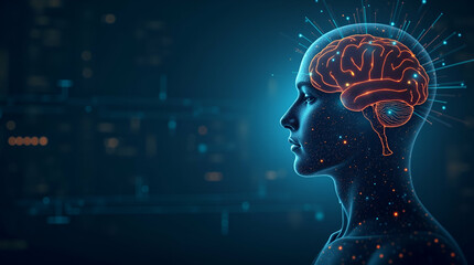 Obraz premium Explore a modern depiction of high-level AI reasoning, showcasing advanced cognitive computations and intricate algorithms that enhance digital intelligence and decision-making.