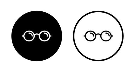 Glasses icon logo design. Glasses sign and symbol