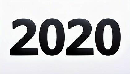 2020 on white