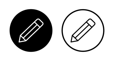 Pencil icon logo design. pen sign and symbol. edit icon vector