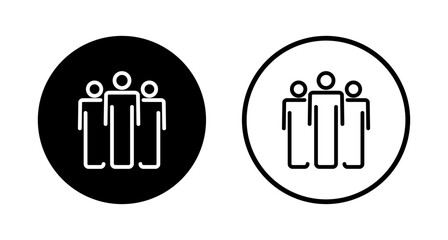 people icon logo design. person sign and symbol. User Icon vector