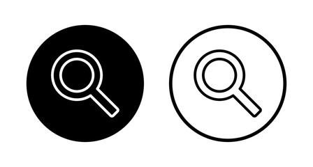 Search icon logo design. search magnifying glass sign and symbol