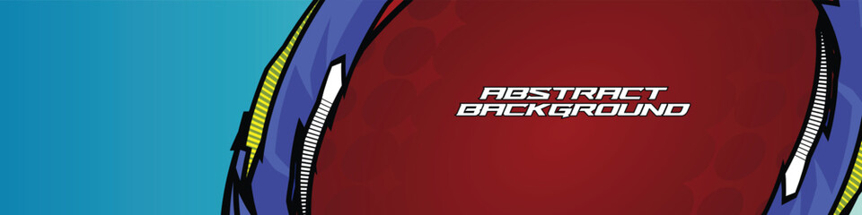 High-energy racing banner vector with vibrant neon colors and dynamic abstract lines. Ideal for gamers, streamers, and e-sports themes.  
