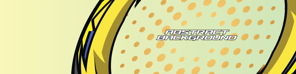 High-energy racing banner vector with vibrant neon colors and dynamic abstract lines. Ideal for gamers, streamers, and e-sports themes.  
