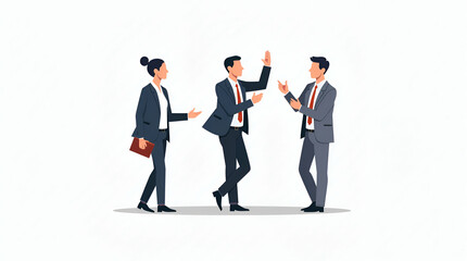 Fototapeta premium Flat Examine dynamic multinational security efforts integrating collaborative defense initiatives and coordinated crisis management to enhance transnational stability in Simple flat cute vector illus