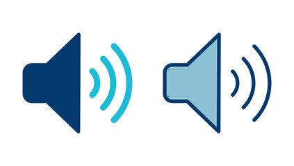 Speaker icon vector isolated on white background. Volume icon. Loudspeaker icon vector. Audio. Sound