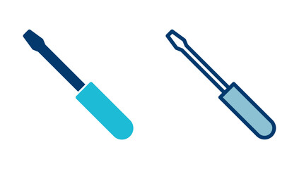 Screwdriver icon vector isolated on white background. Screwdriver vector icon