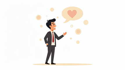 Obraz premium Flat Capture: Refined moments of gratitude are beautifully illustrated in simple, cute vector art, showcasing heartfelt appreciation and dignified recognition of life's experiences.