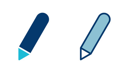 Pencil icon vector isolated on white background. Pencil vector icon