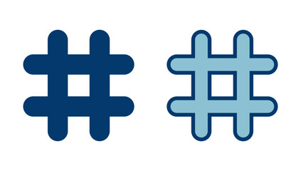 Hashtag icon vector isolated on white background. hashtag vector icon