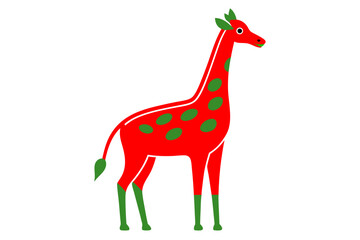 Elegant Addax antelope silhouette in minimalist line art vector style. This clean and modern wildlife design features the distinctive curved horns and sleek profile of the desert-dwelling Addax, ideal