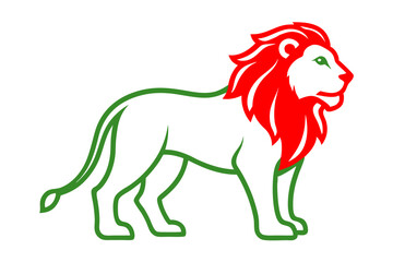 Elegant Addax antelope silhouette in minimalist line art vector style. This clean and modern wildlife design features the distinctive curved horns and sleek profile of the desert-dwelling Addax, ideal