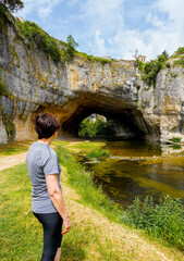 The village of Puentedey is situated on a natural rock bridge over the river Nela in the province of Burgos.