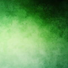 Obraz premium Green Gradient Background with Soft Brush Strokes and Vintage Textured Design