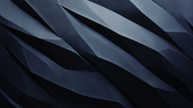 Abstract geometric surface. Deep shadows define angular folds in a textured pattern